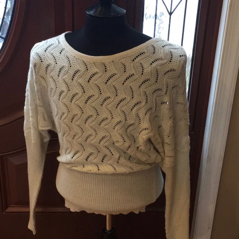White and silver Sweater